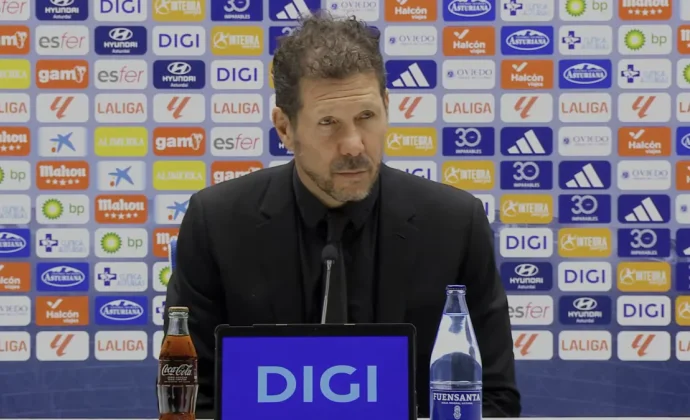 Simeone, sobre la victoria, el gol de Julián, las molestias de Cardoso y el debut de Julio Díaz