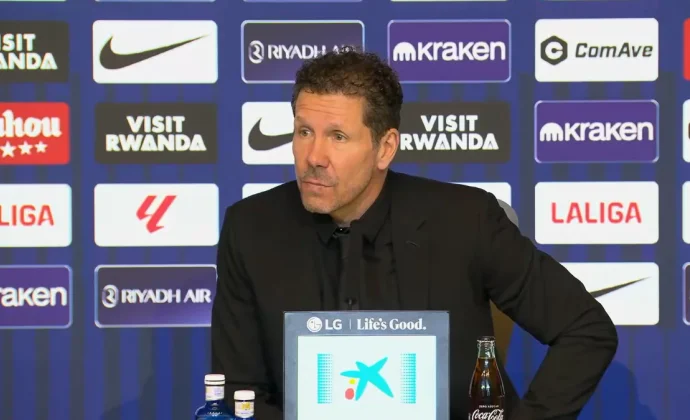 Simeone celebra el triunfo y habla de Nico, Griezmann, Sorloth, Giménez y Mendoza