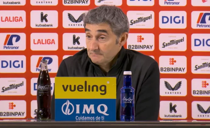 Valverde analiza la derrota y habla de Iñaki Williams, Unai Gómez, Selton, Paredes, Galarreta y Nico Williams 