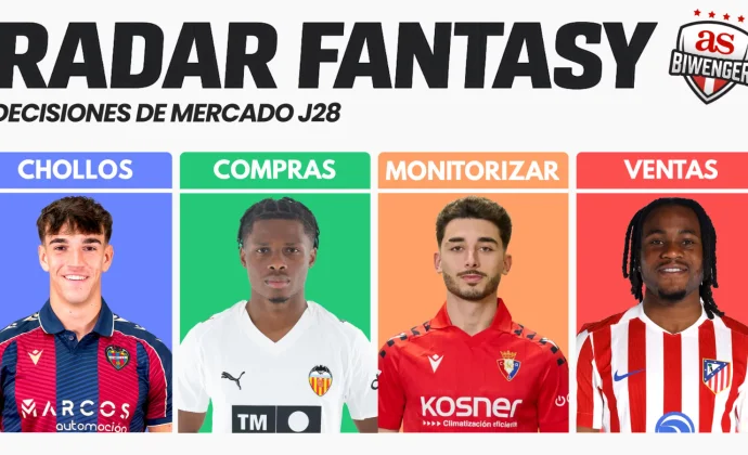 RADAR FANTASY J28 | Chollos , Compras, Ventas y Puja Ideal, por Scouting BWG