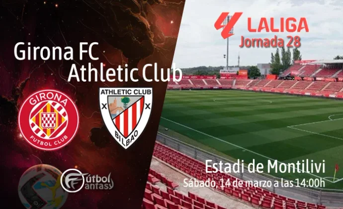 Alineaciones probables y previa fantasy del Girona - Athletic