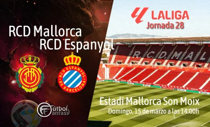 Posibles alineaciones y previa fantasy del Mallorca - Espanyol