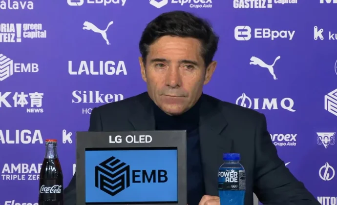 Marcelino le da valor al empate y analiza el juego del equipo y el gol de Pépé