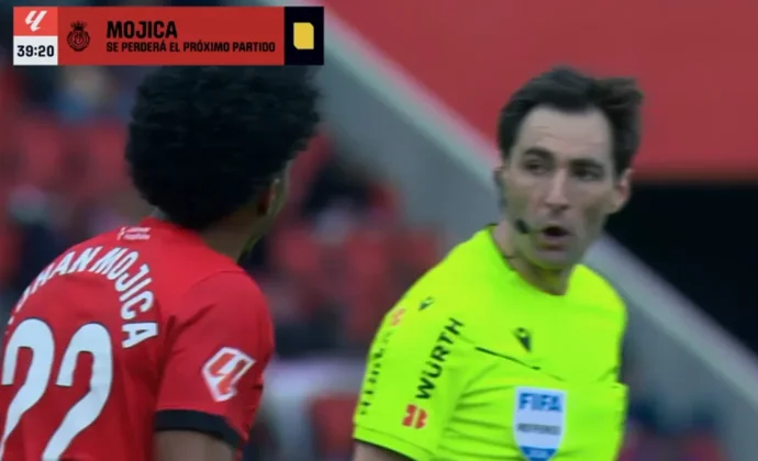 Mojica ve su quinta tarjeta amarilla y se pierde la visita a Elche