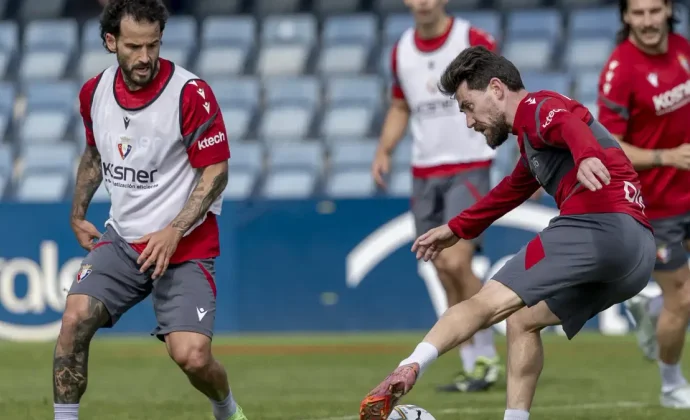 Osasuna retoma el trabajo sin secuelas y con la única baja de Benito
