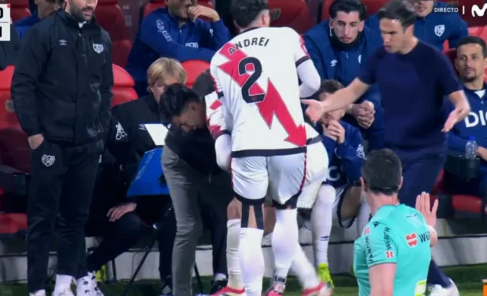 Akhomach queda pendiente de evolución tras torcerse el tobillo