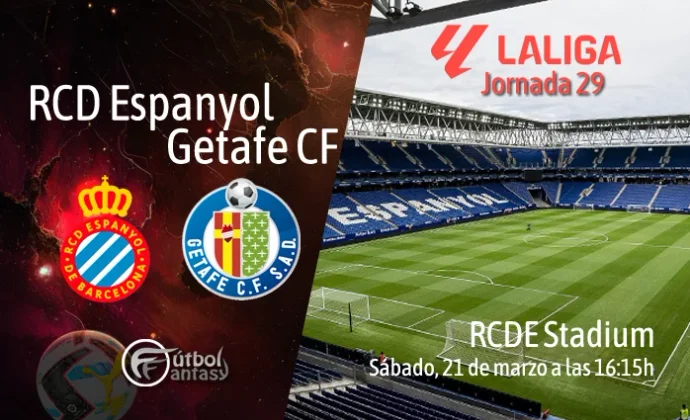 Posibles alineaciones y previa fantasy del Espanyol - Getafe