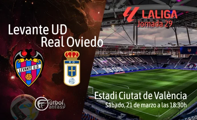 Alineaciones probables y previa fantasy del Levante - Real Oviedo