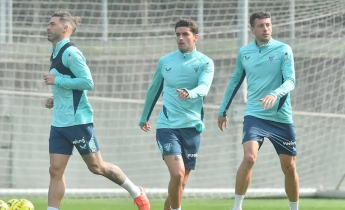 El Athletic empieza la semana sin Nico Williams ni los cuatro internacionales
