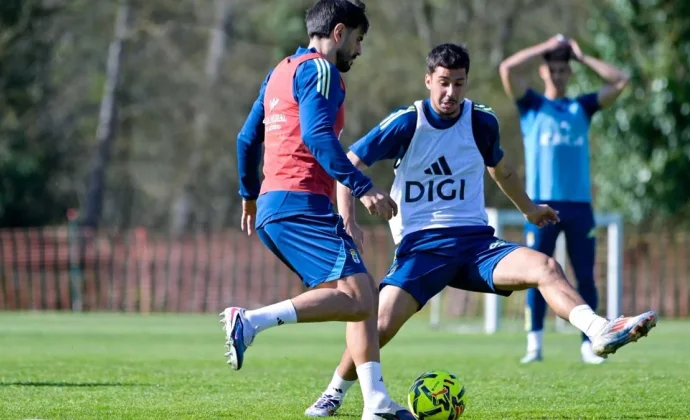 El Real Oviedo regresa al trabajo con numerosas ausencias
