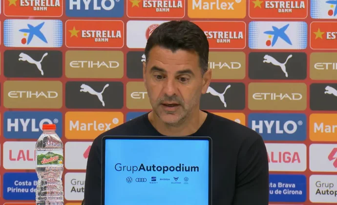 Míchel se muestra satisfecho y habla de Vanat, Blind, Arnau, Abel Ruiz y las opciones de puntuar en el Bernabéu