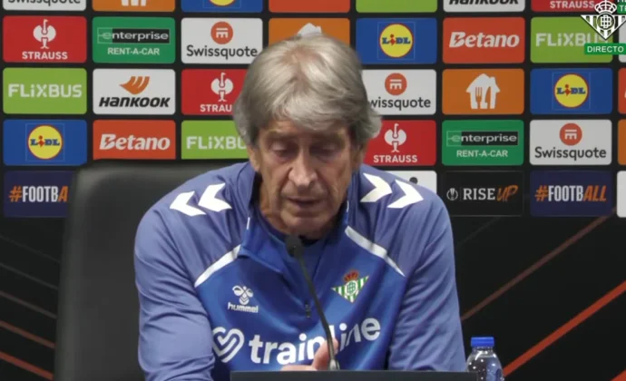 Pellegrini habla de Bakambu, Isco, Antony, Deossa, Cucho, Bellerín, Junior, las lesiones, rotaciones y el Braga