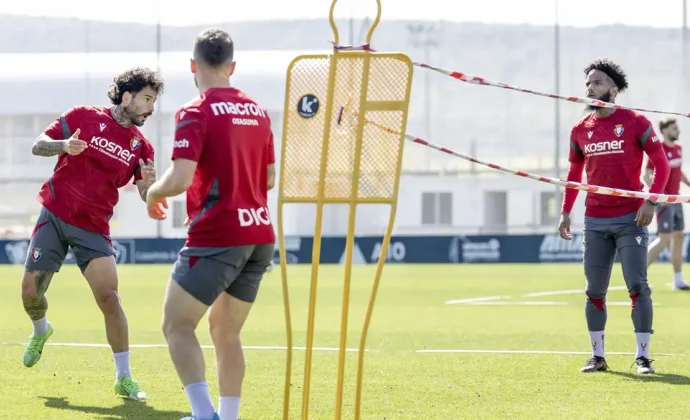 Osasuna completa una nueva sesión sin contratiempos