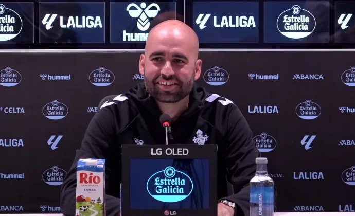 Giráldez, sobre Starfelt, Ristic, Hugo Álvarez, Javi, Aspas, Vecino, los centrales, el Real Oviedo y el Friburgo