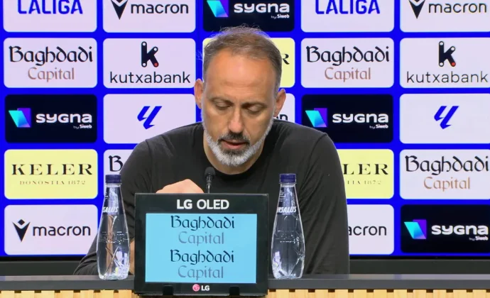 Matarazzo analiza el empate y habla de Sergio Gómez, Oyarzabal, Sucic, Kubo y la final de Copa