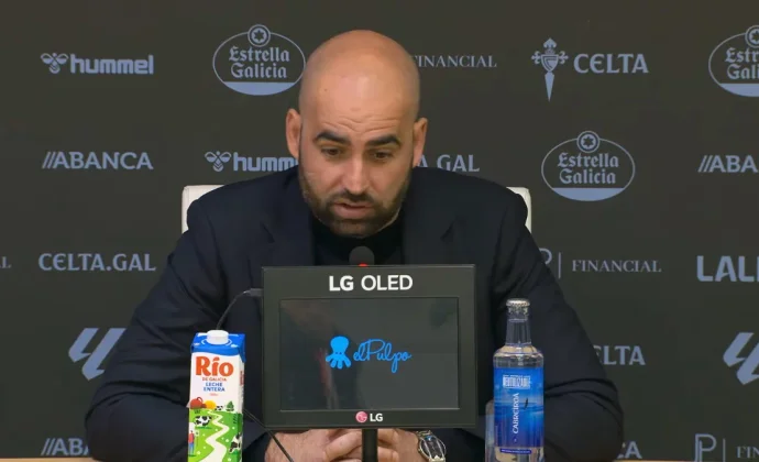 Giráldez analiza la derrota y habla de la lesión de Starfelt y la eliminatoria contra el Friburgo