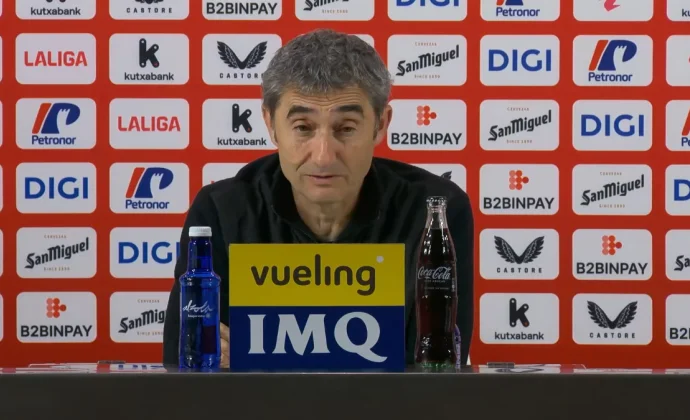 Valverde analiza la derrota y habla de Areso, Vivian, Gorosabel, Lekue y Nico Williams