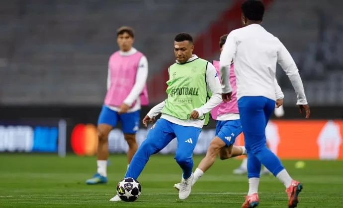 El Real Madrid se ejercitó en el Allianz Arena sin Rodrygo, Courtois ni Asencio