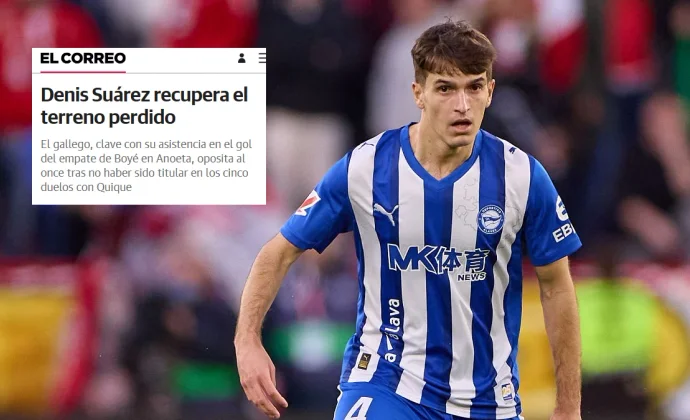 El Correo no descarta a Denis Suárez en el once del Bernabéu