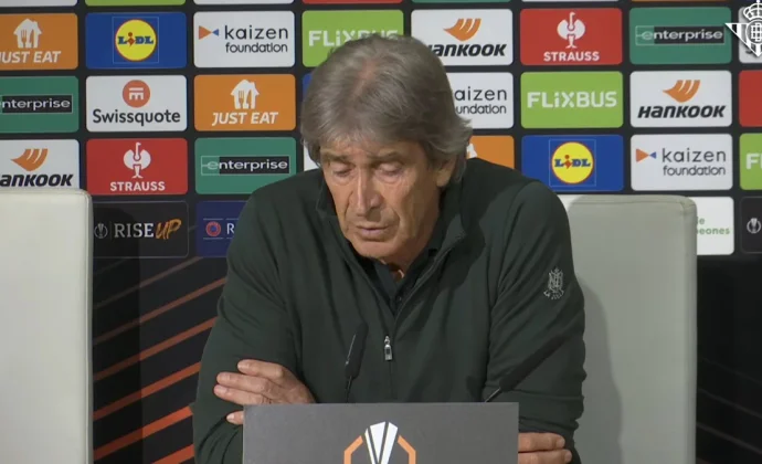 Pellegrini analiza la eliminación y habla de Fidalgo, la portería y la quinta plaza Champions