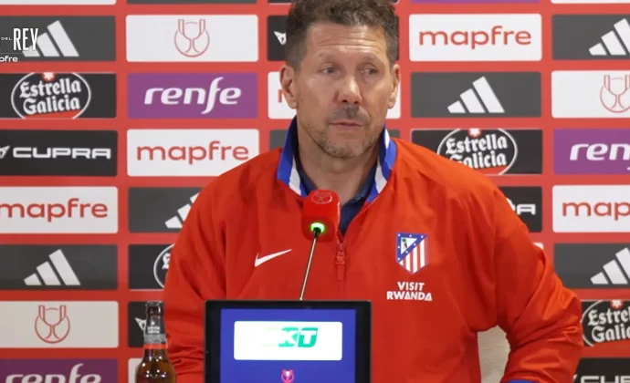 Simeone confirma el alta de Barrios y habla de la final de Copa y su trayectoria como entrenador