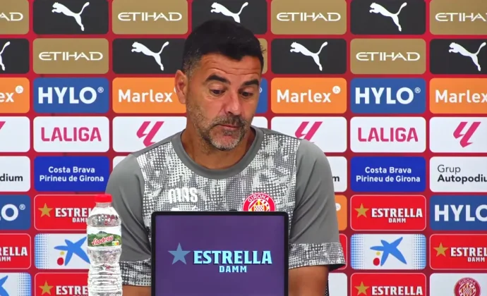 Míchel confirma la vuelta de Artero, Blind y Roca, habla de Stuani, la posición de nueve y el Betis