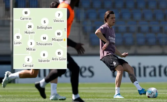 Marca a puesta por Carreras, Huijsen y Carvajal para completar la defensa este miércoles