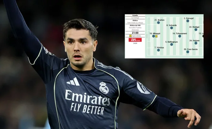 As apuesta por Brahim, Fran García y Carvajal como novedades del once de la Cartuja