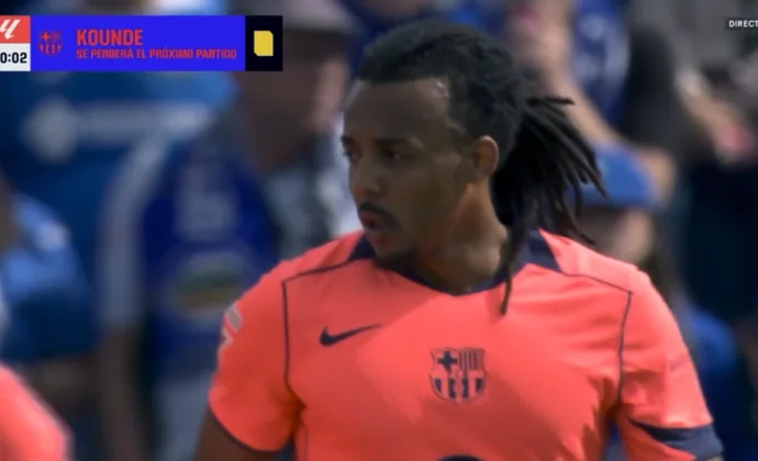 Koundé se pierde la visita a El Sadar por acumulación de tarjetas