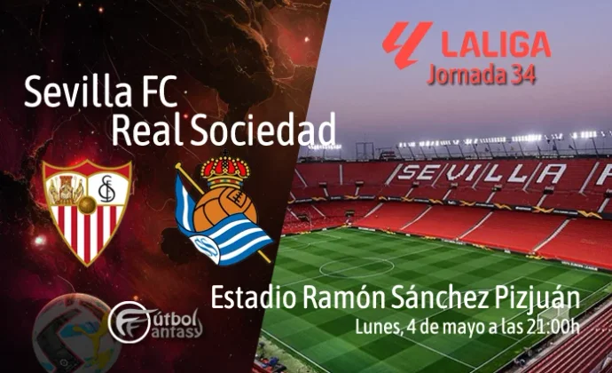 Alineaciones probables y previa fantasy del Sevilla - Real Sociedad