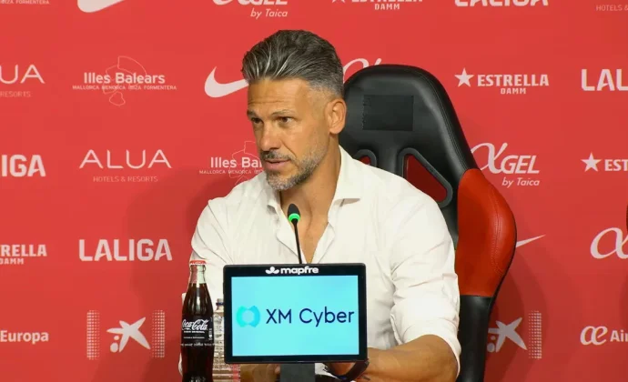 Demichelis valora el empate y habla de Mojica, Calatayud, Lato, Samu y Luvumbo