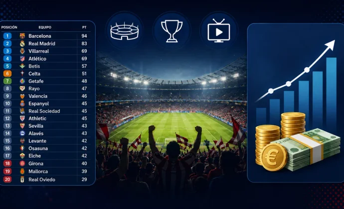 La jornada 38 también se juega por millones según la posición final en la tabla