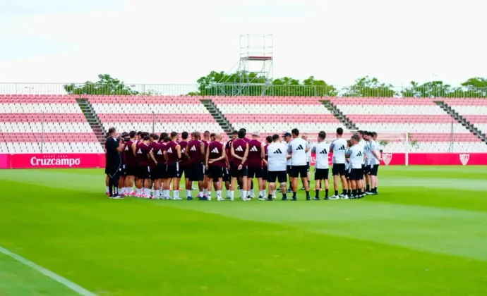 El Sevilla terminó de preparar el primer amistoso sin Alfon ni Castrín