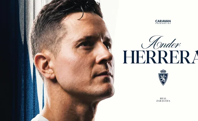 El Real Zaragoza anuncia el fichaje de Ander Herrera para intentar volver a segunda