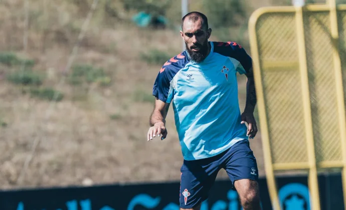 El Celta completa otra sesión con Pablo Durán y Javi Galán parcialmente