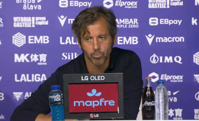Quique valoró el triunfo y habló de Mariano, Mañas, Olaiz, Ángel Pérez, Denis Suárez, Aleñá, Mikel y Miguel