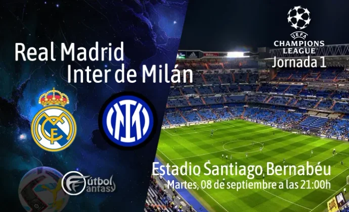 Posibles alineaciones y previa fantasy del Real Madrid - Inter