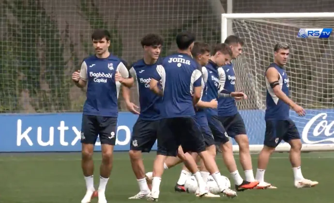 La Real Sociedad inicia la semana con Odriozola como única baja