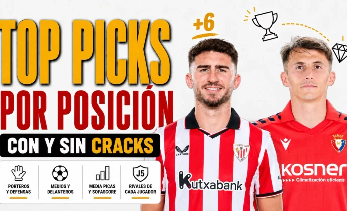 TOP PICKS J5: Los mejores por posición en Biwenger, por Scouting BWG