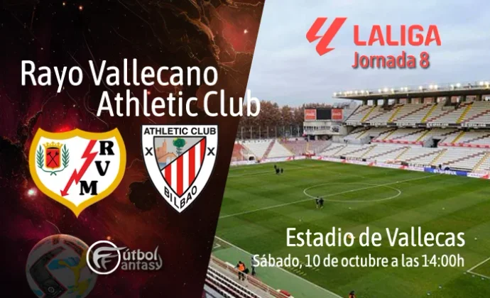 Alineaciones probables y previa fantasy del Rayo - Athletic