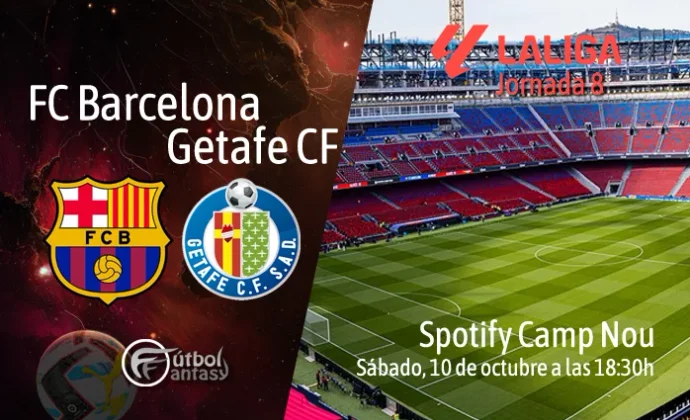 Posibles alineaciones y previa fantasy del Barcelona - Getafe