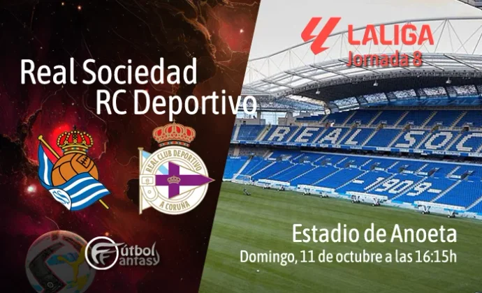 Alineaciones probables y previa fantasy del Real Sociedad - Deportivo