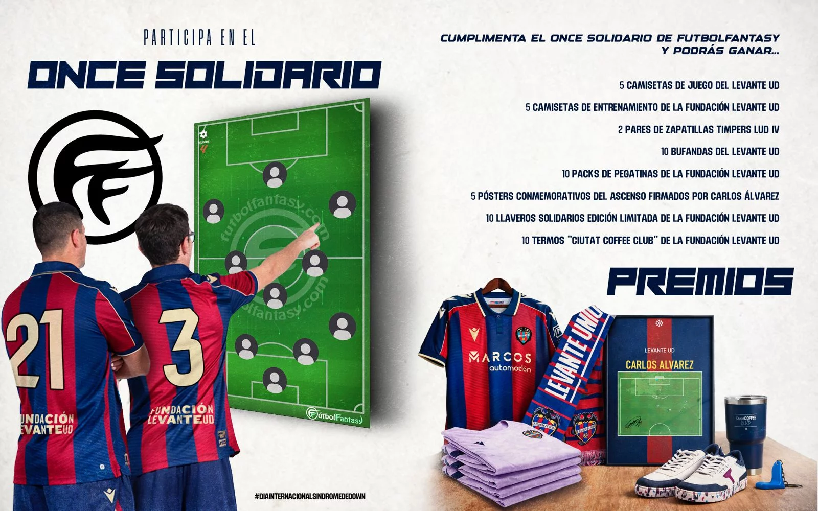 ¡Participa en el Once Solidario Fantasy de Fundación Levante UD y gana productos oficiales!
