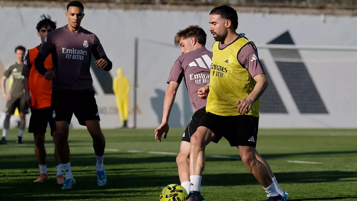 Asencio y Militao empiezan la semana de trabajo con el grupo. Fran García y Carvajal, parcialmente